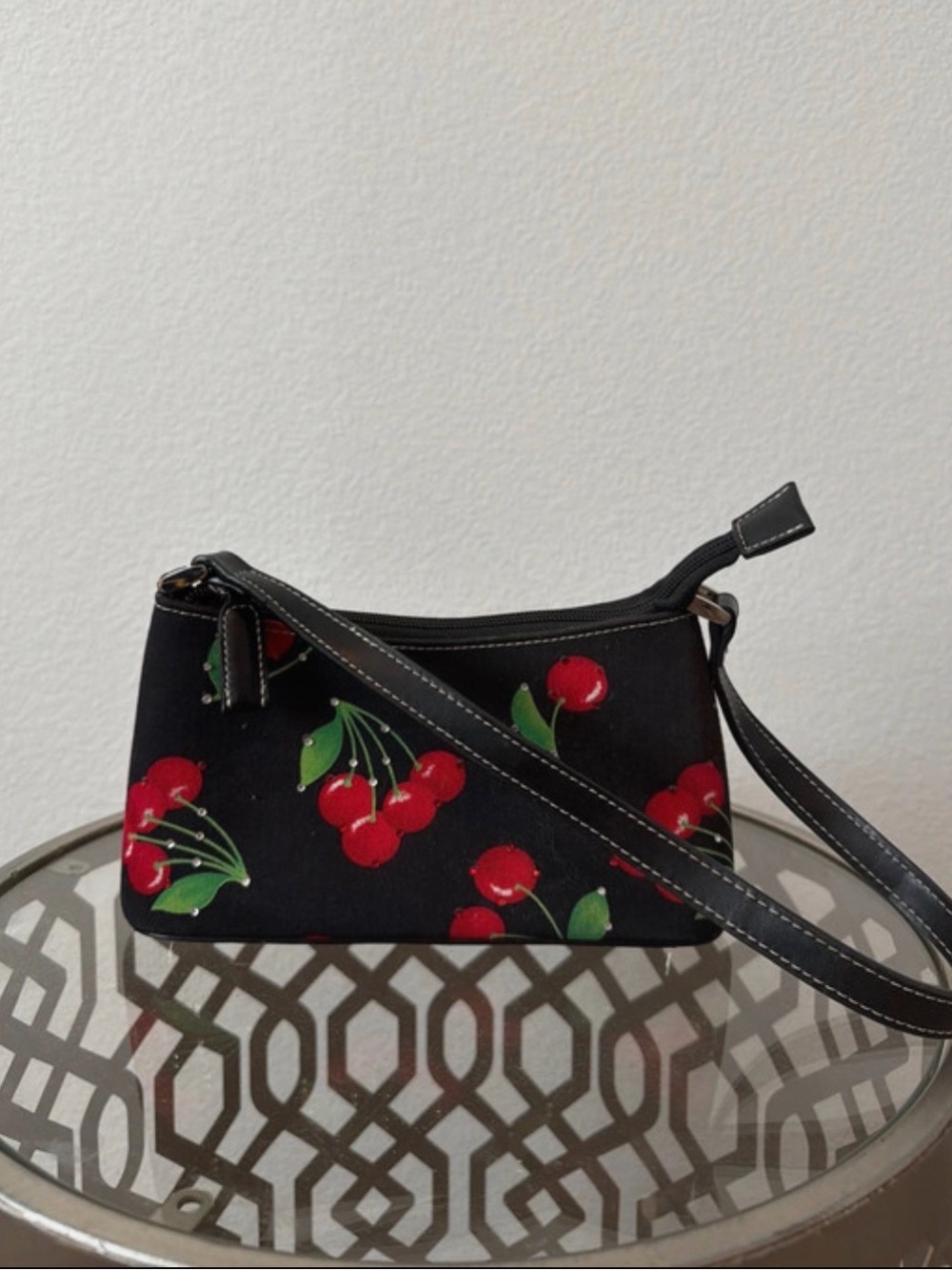 Cherry Print Shoulder Bag